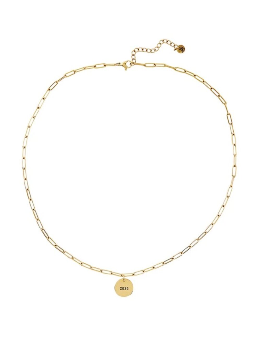 Link Chain Charm Necklace - XOXO - Picture 3 of 5